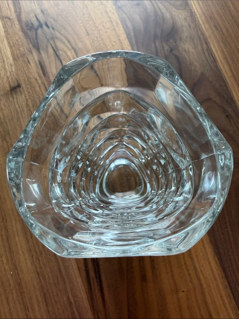 Vintage Luminarc geometric vase made in France